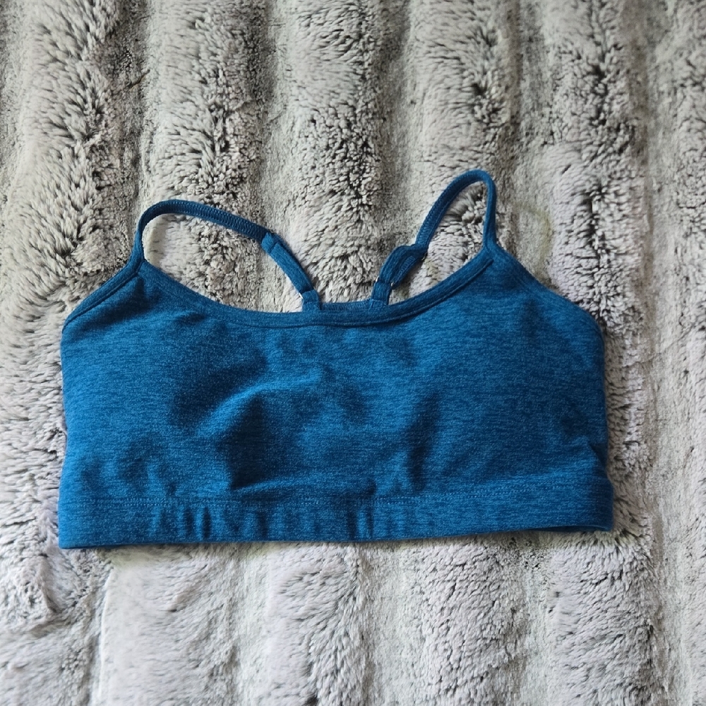 Bombshell Sportswear Blue Racerback Sports Bra Sz XS NWOT